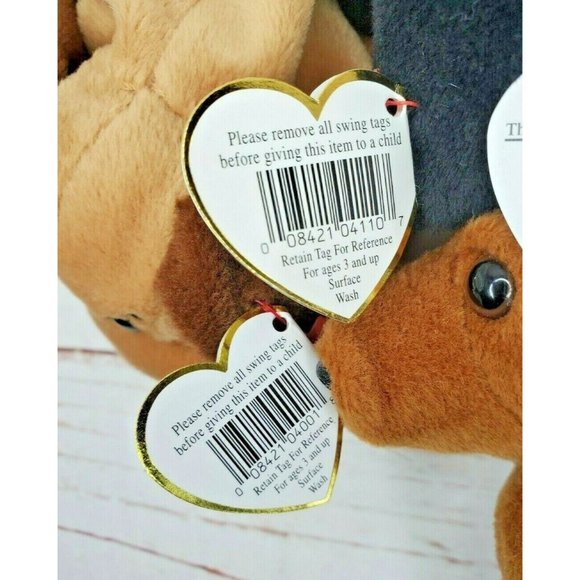 Doby, Bruno, Bones & Weeni Retired Vintage Beanie Baby Doggie Bundle - Picture 7 of 12